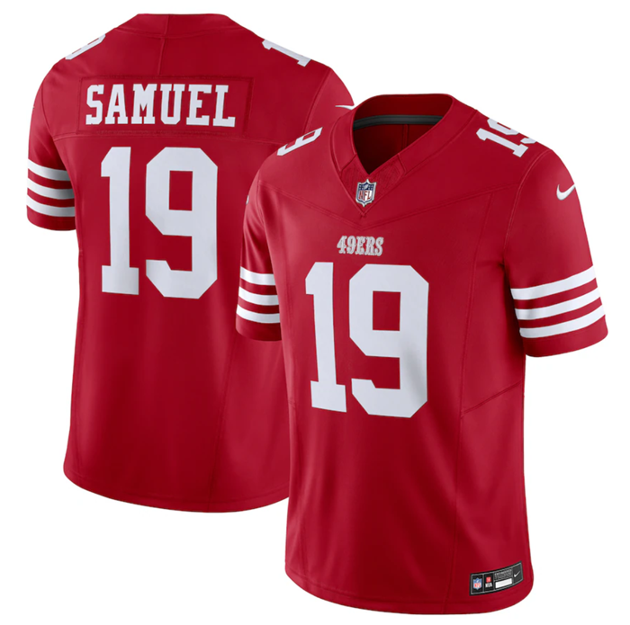 San Francisco 49ers #19 Deebo Samuel Red 2023 F.U.S.E. Vapor Untouchable Limited Stitched Football Jersey